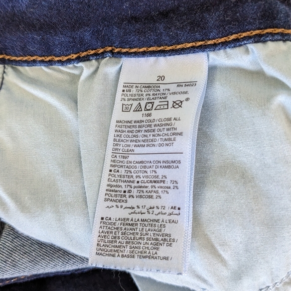 OLD NAVY Mid-Rise Rockstar Super Skinny Dark wash Stretch Jeans - Picture 5 of 9